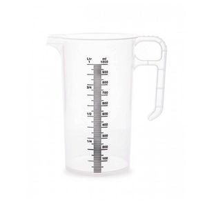 1l Measuring Jug Heavy Duty Clear Plastic Propylene Food Grade Bpa 5 Pro-jug