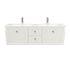 New England Joinery 1500mm Diadem Double Basin Alpha Top Wall Hung Vanity