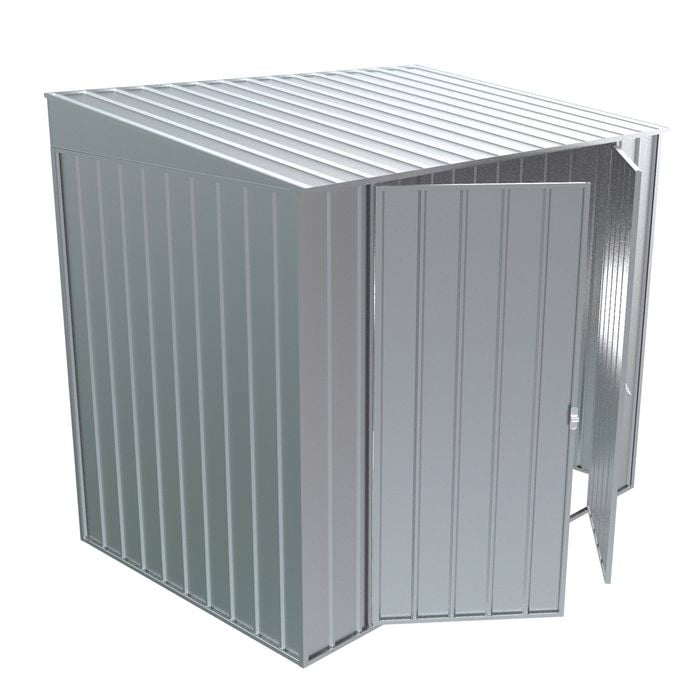 Build-a-Shed 1.5 x 2.3 x 2.0m Skillion Double Hinged Side Door Shed - Zinc