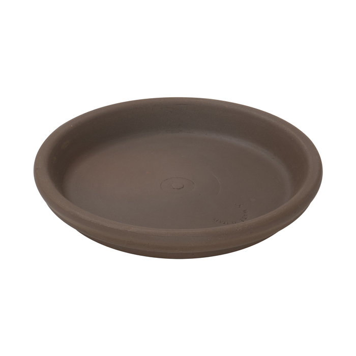 Eden 15cm Titanium Clay Italian Terracotta Saucer