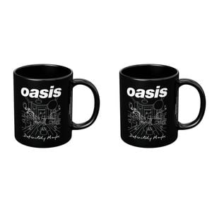 2PK Impact Rock Merchandise Oasis Definitely Maybe Mug Black And White