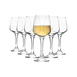 LAV Lal White Wine Glasses - 295ml - Clear - Pack of 6