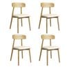 Levede 4pc Solid Wood Dining Chairs - Natrual
