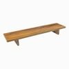 Desky Minimal Monitor Stand - Teak Hardwood
