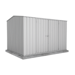 Absco Sheds 3.00 x 2.26 x 2.00m Zinc Double Door Garden Shed With Anchors