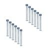 12pk Malli Aluminium/plastic Knitting Needles Yarn Crafting Tool 6mmx35cm Grey