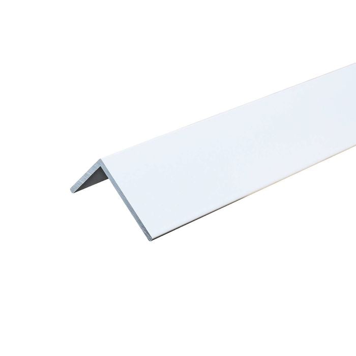 Metal Mate 32 x 20 x 1.4mm 3M Aluminium Unequal Angle White