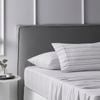 Accessorize Bedroom Collection Single White Accessorize Weathered Stripe Cotton Flannelette Sheet Set