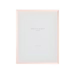 One Six Eight London Clara 6 X 4 White / Rose Gold Glass Photo Frame
