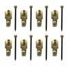 Everhang 8kg Brass Plated Picture Hanging Angle Drives - 8 Pack
