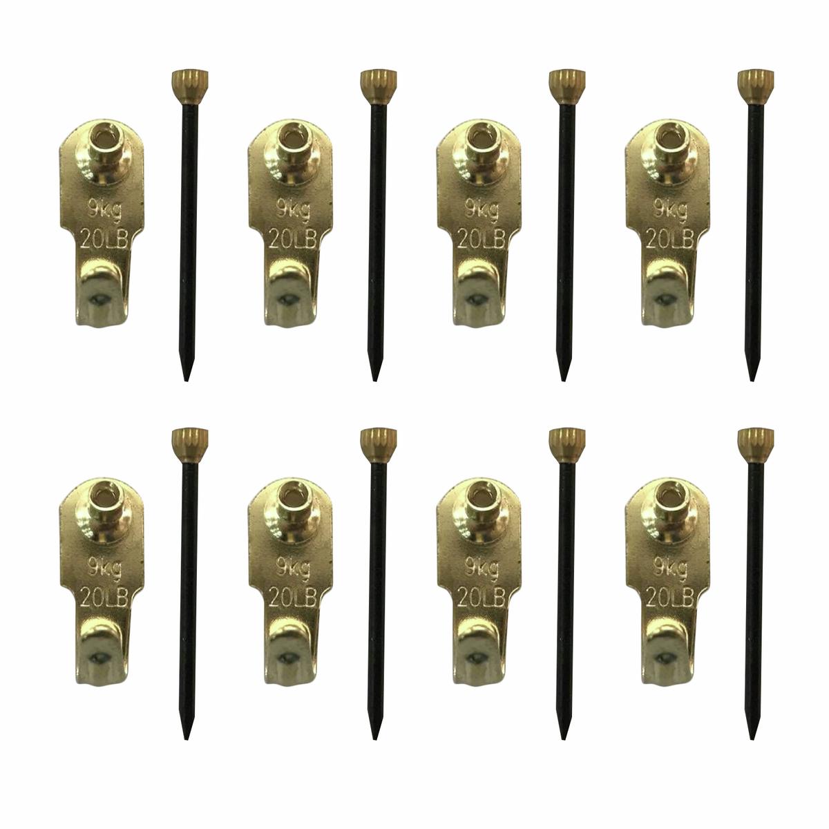 Everhang 8kg Brass Plated Picture Hanging Angle Drives - 8 Pack ...