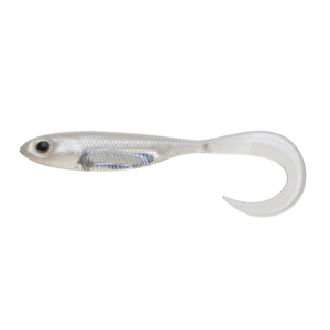 Fish Arrow Flash J Grub 4.5" SW Soft Plastic Fishing Lure 109 Glow / Silver