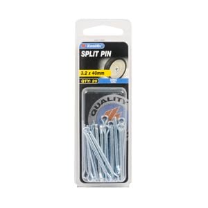 Zenith 3.2 x 40mm Zinc Plated Split Pins - 20 Pack