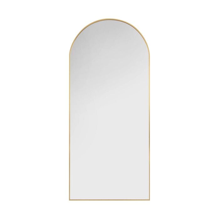 Astin Sinclair 1800 x 800mm Brushed Brass Arched Full Length Mirror