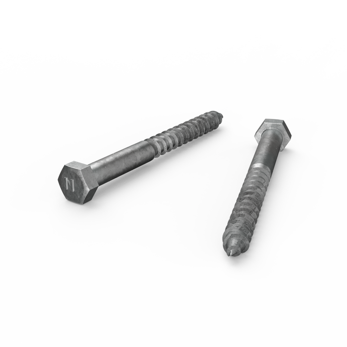ZENITH M12 x 130mm Hot Dip Galvanised Hex Head Coach Screws