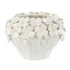 Society Home Hyacinth Ceramic Vase White 21.6x21.6x15.5cm