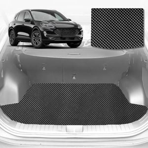 6D Diamond Car Boot Mat for Ford Escape ZH2020-Current-Cargo Mat-Black-Outback GT