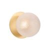 Lexi Lighting Odessa Diamond Cut Glass Led Wall Light With Brass Base - Warm White/large