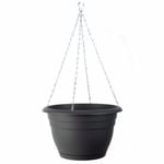 Northcote Pottery 300mm Graphite Villa Plastic Hanging Basket