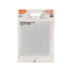 Taskmaster 15mm White Screw Caps - 250 Pack