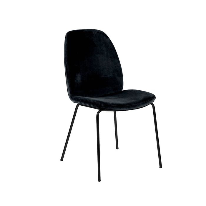 Modern Furniture ADELIA Dining Chair 91x58.5cm - Black Velvet