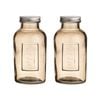 2PK Ladelle Eco Recycled Rustico 500ml Smoke Storage Glass Bottle Container