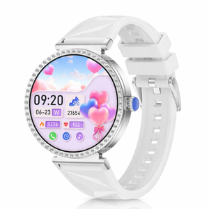 Gps Smart Watch  Fitness Tracker Heart Rate Voice Call Diamond Design  Watch Grey