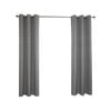 Windoware 120 x 223cm Steel Mali Blockout Eyelet Curtain - 1 Pack - Steel