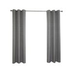 Windoware 120 x 223cm Steel Mali Blockout Eyelet Curtain - 1 Pack - Steel