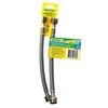 BOSTON 250mm Polymer Braided FLEXI-TUFF Mixer Tap Hose Extension - 2 Pack