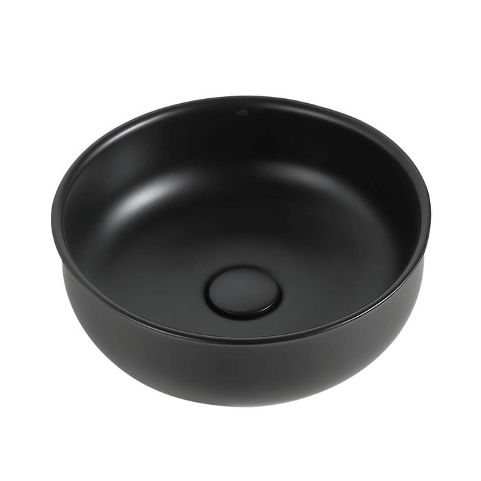 Attica 360mm Matt Black Hampton Round Basin