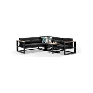 Balmoral Outdoor Aluminium & Teak Lounge With Side Table