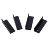 ProtectorAl 25 x 20 x 80mm Black Easy Screen Fixing Brackets - 4 Pack