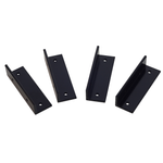 ProtectorAl 25 x 20 x 80mm Black Easy Screen Fixing Brackets - 4 Pack