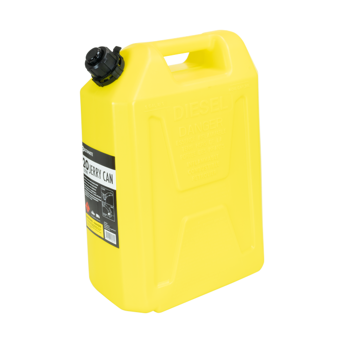 Ultimate 20L Yellow Plastic Fuel Can