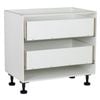 Kaboodle 900mm White 2 Drawer Base Cabinet