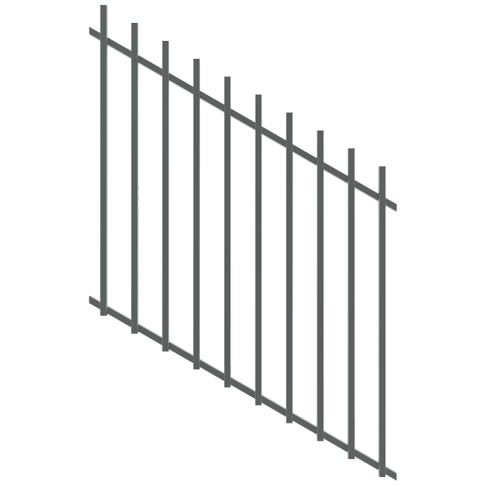 ProtectorAl 350 - 1200 x 1200mm Monument Raked 16-30º Batten Pool Fence Panel