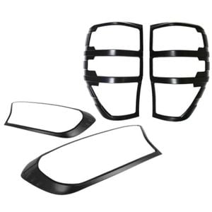 Black Headlight Covers For Ford Ranger Px2 Px3 2015-2019