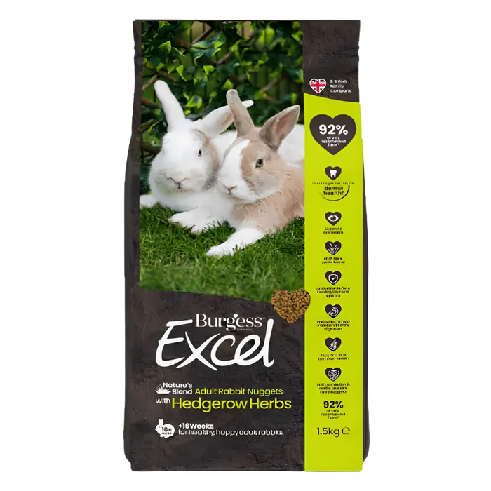 Burgess Natures Blend Nuggets for Adult Rabbits 1.5kg