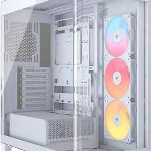 Corsair Frame 4500x Rs-r Argb Panoramic Glass Mid-tower Pc Case White: 460mm Gpu, 185mm Cpu Cooler, Argb, Usb 3.1, E-atx Support