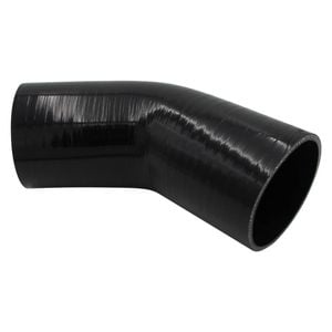 GASO 45 Degree Standard Elbow 3.5" (89mm) Silicone Hose Black