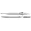 2PK Target Swiss Storm Dart Point Replacement Spare Accessory Tip 30mm Silver