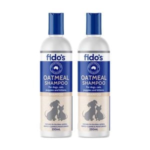 2PK Fidos Pet Dog & Cat Grooming Washing Care Shampoo Oatmeal 250ml