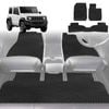 6D Diamond Car Floor Mats for Suzuki Jimny 1998-2018-Full Set-Black-Outback GT