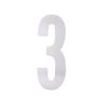 Sandleford 175mm White Self Adhesive Wheelie Bin Number 3