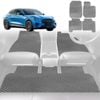 6D Diamond Car Floor Mats for Ford Mustang Mach-E 2021-Current-Full Set-Grey-Outback GT