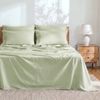 Dreamaker Linen Cotton Sheet Set Sage - Super King Bed