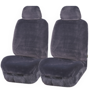 MyCar Faux Fur Seat Covers Universal Grey