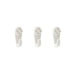 Everhang 40mm 6kg Plastic Utility Hook - 3 Pack