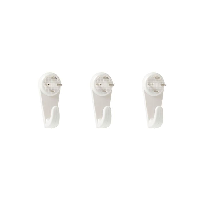 Everhang 6kg Plastic Picture Hanging Utility Hook - 3 Pack